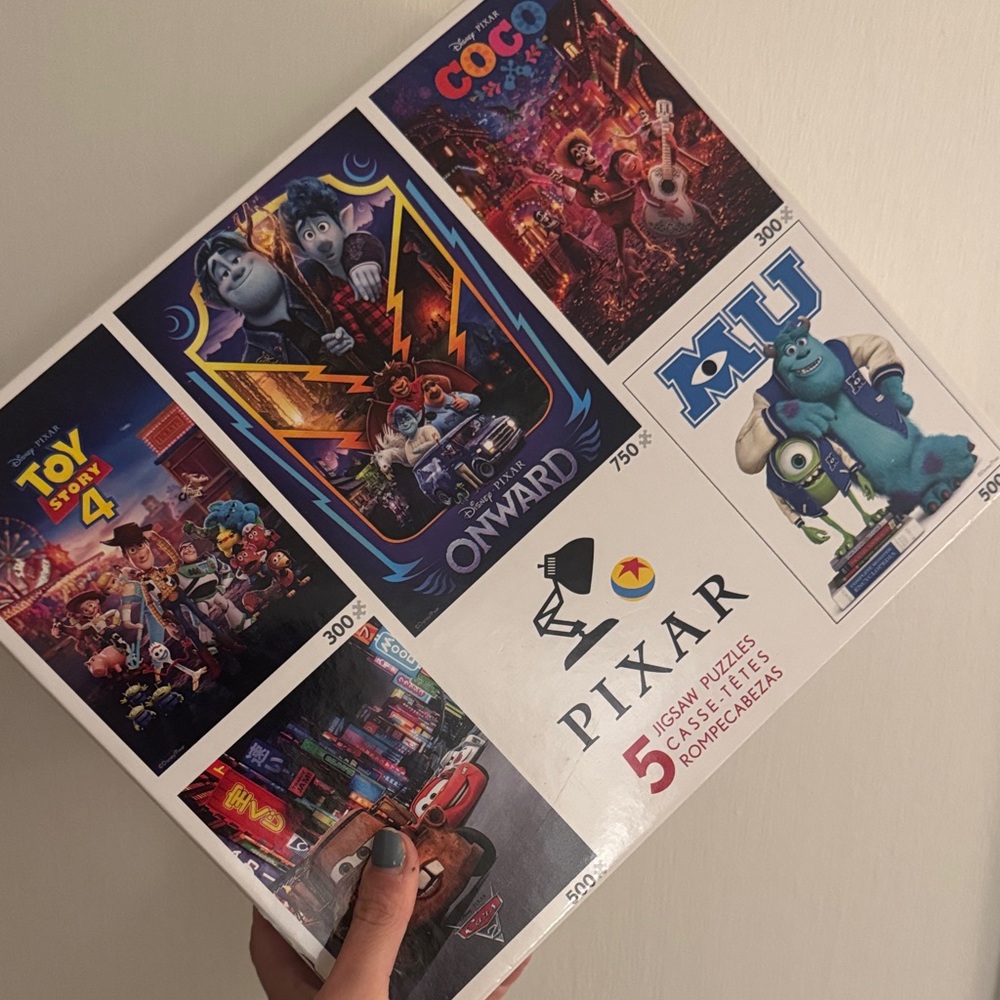 Pixar 5-in-1 Puzzle Set - Colorful Collection
